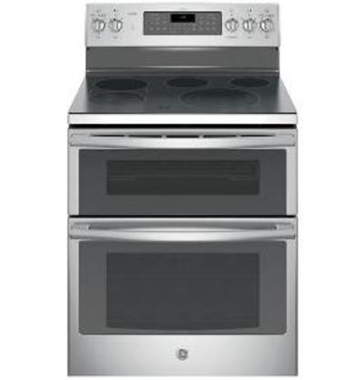 30" GE Profile Free Standing Electric Double Oven Self Cleaning True Convection Range - PCB980SJSS