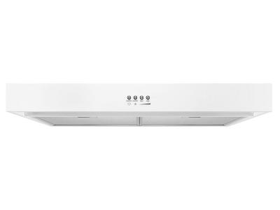 30" Whirlpool Range Hood with Dishwasher-Safe Full-Width Grease Filters - WVU37UC0FW