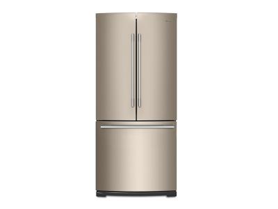 30" Whirlpool 20 cu. ft. Contemporary Handle French Door Refrigerator WRFA60SMHN