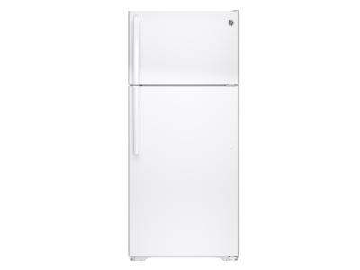 28" GE 15.5 Cu. Ft. ENERGY STAR Top-Freezer No-Frost Refrigerator - GTE16DTHWW
