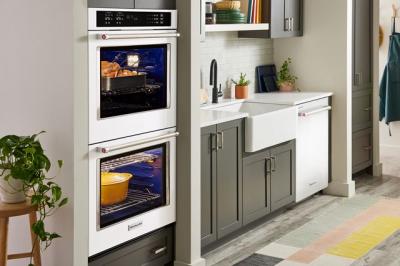 30" KitchenAid Double Wall Oven with Air Fry Mode - KOED530PWH