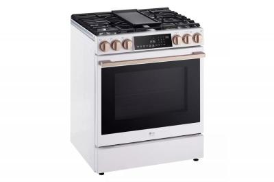 30" LG STUDIO 6.3 Cu. Ft. InstaView Gas Slide-in Range With ProBake Convection and Air Fry - LSGS6338N