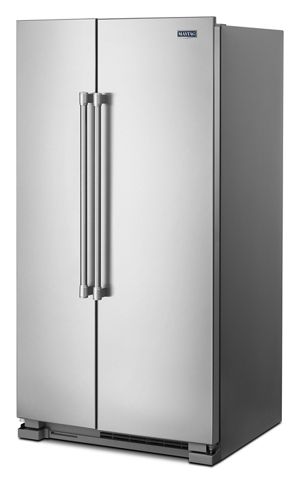 36" Maytag 25 Cu. Ft. Wide Side-by-Side Refrigerator in Stainless Steel