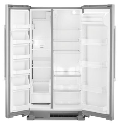 36" Maytag 25 Cu. Ft. Wide Side-by-Side Refrigerator in Stainless Steel