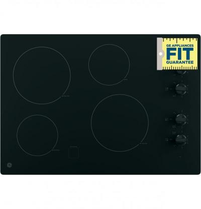 30" GE Built-In Knob Control Electric Cooktop - JP3030DWBB