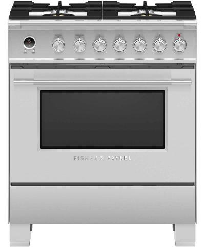 30" Fisher & paykel Dual Fuel Range - OR30SCG6X1