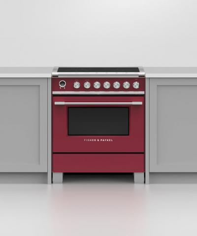 30" Fisher & Paykel Series 9 Classic Induction Range With 4 Zones In Red - OR30SCI6R1