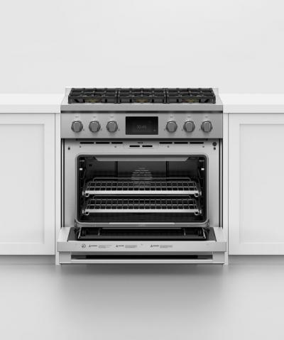 36" Fisher & Paykel Series 9 Professional Dual Fuel Range - RDV3-366-L