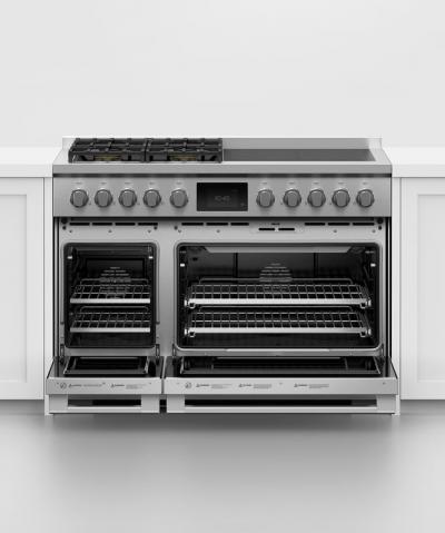 48" Fisher & Paykel Series 9 Professional Dual Fuel Range With 4 Induction Zones - RHV3-484-N