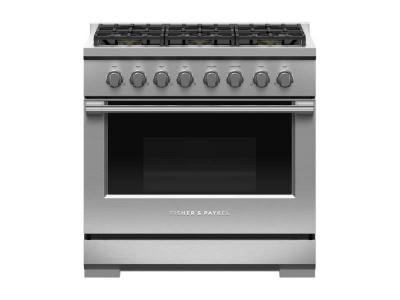 36" Fisher & Paykel 6 Burners LPG Gas Range - RGV3-366-L