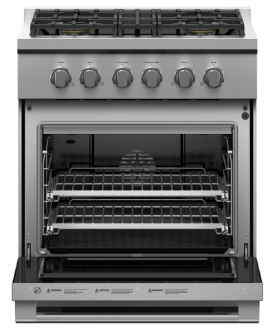 30" Fisher & Paykel  4 Burners LPG Gas Range - RGV3-304-L