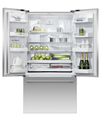 36" Fisher & Paykel 20.1 Cu. Ft. Freestanding French Door Refrigerator in Stainless Steel - RF201AHUSX1