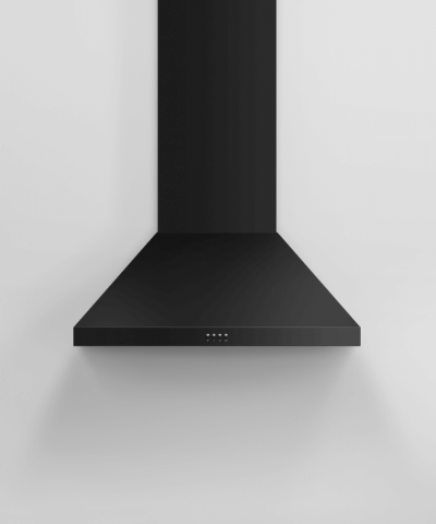 30" Fisher & Paykel Pyramid Chimney Wall Range Hood in Black - HC30PCB1