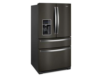 36" Whirlpool 26 Cu. Ft. Wide 4 Door Refrigerator with Prep and Store Bins - WRMF7736PV