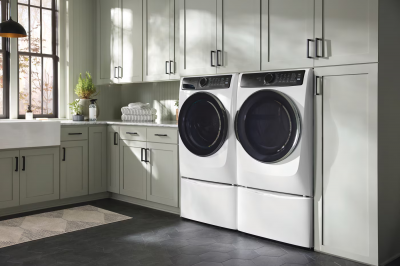 27" Electrolux 8.0 Cu. Ft. Front Load Perfect Steam Electric Dryer with Balanced Dry and Instant Refresh - ELFE773CAW