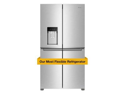 36" Whirlpool Counter Depth 4 Door Refrigerator with Ice Maker in Door - WRQC7836RZ