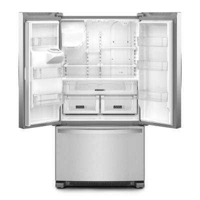 36" Whirlpool 25.2 Cu. Ft. French Door Bottom Mount Refrigerator - WRFF3436RZ