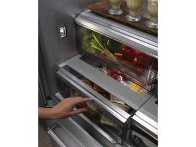 42" KitchenAid 24.2 Cu. Ft. Built-In Stainless French Door Refrigerator with Platinum Interior Design - KBFN502ESS