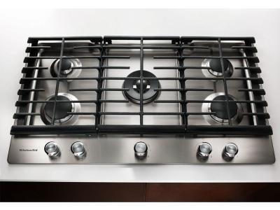 30" KitchenAid 5-Burner Gas Cooktop - KCGS550ESS