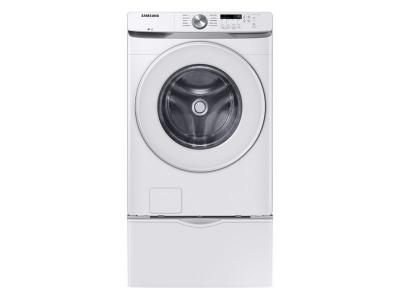 27" Samsung 5.2 Cu. Ft. Front Load Washer With Shallow Depth In White - WF45T6000AW