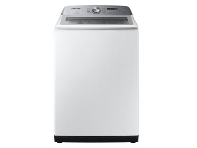 27.5" Samsung 5.8 Cu. Ft. Top Load Washer With Active WaterJet In White - WA50R5200AW