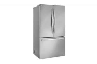 36" LG 27 Cu. Ft. French 3 Door Counter-Depth MAX Refrigerator with Single Ice Makers - LF27D6200S