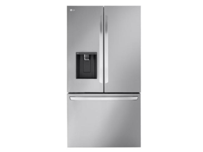 36" LG 26 Cu. Ft. French 3 Door Counter-Depth MAX Refrigerator with Ice and Water Dispenser - LCFC26XSS