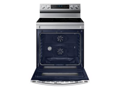 30" Samsung 6.3 cu.ft. Electric Range with Air Fry and Flex Duo - NE63A6751SS