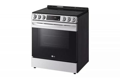 30" LG 6.3 Cu. Ft. Smart Electric Slide-in Range with Convection Air Fry and EasyClean - LSEL633CF