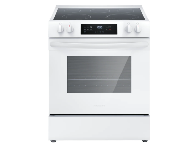 30" Frigidaire 5.3 Cu. Ft. Front Control Electric Range in White - FCFE306CAW