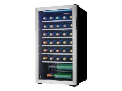 18" Danby 36 Bottle Free-Standing Wine Cooler in Stainless Steel - DWC93BLSDBR1