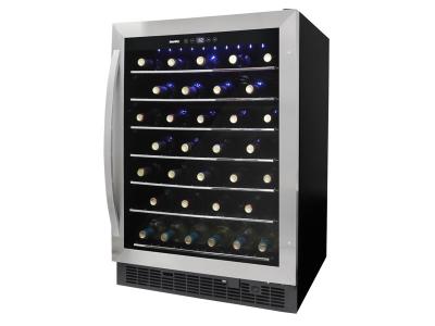 24" Danby 5.7 Cu. Ft. Built-in Wine Cooler in Black Stainless Steel - DWC057A1BSS