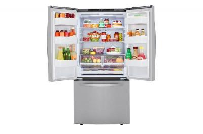 33" LG 25.1 Cu. Ft. French Door Refrigerator with Multi-Air Flow - LRFNS2503S