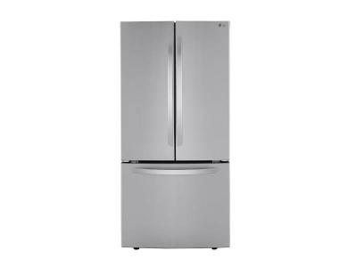 33" LG 25.1 Cu. Ft. French Door Refrigerator with Multi-Air Flow - LRFNS2503S