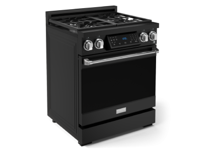 30" ThorKitchen GR Series Professional Gas Range with Tilt Panel Touch Control in Black/Stainless Steel - RSG30B-SS