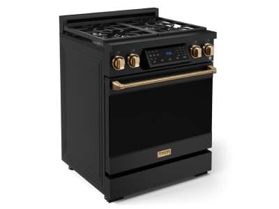 30" ThorKitchen GR Series Professional Gas Range with Tilt Panel Touch Control in Black/Bronze - RSG30B-BRZ