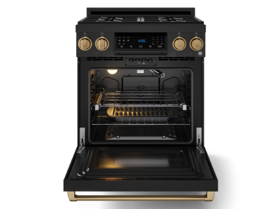 30" ThorKitchen GR Series Professional Gas Range with Tilt Panel Touch Control in Black/Bronze - RSG30B-BRZ