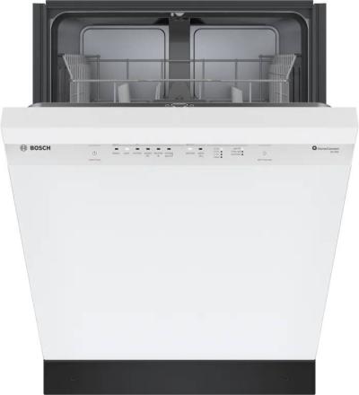 24" Bosch 300 Series Dishwasher in White - SHE41CM2N