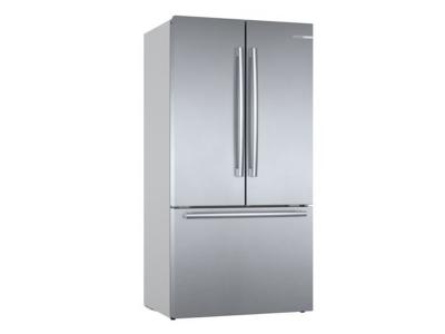 36" Bosch 21 Cu. Ft. 800 Series French Door Bottom Mount Inox-easyclean - B36CT80SNS