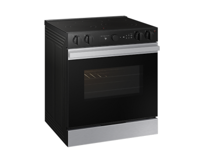 30" Samsung 6.3 Cu. Ft. Electric Slide-In Range with Air Sous Vide - NSE6DG8510SRAC