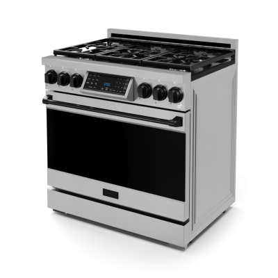 36" ThorKitchen Gordon Ramsay Series Professional Gas Range - RSG36-BLK