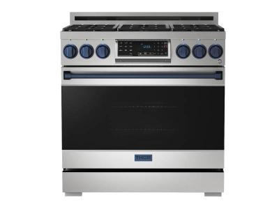 36" ThorKitchen Gordon Ramsay Series Professional Gas Range - RSG36-BLU