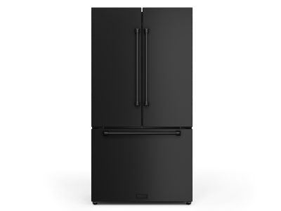 36" ThorKitchen Gordon Ramsay Series French Door Refrigerator With Handles in Black - RF3621CTD00