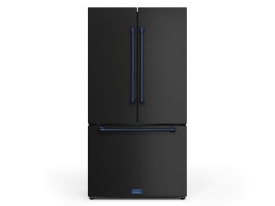 36" ThorKitchen Gordon Ramsay Series French Door Refrigerator With Handles in Black/ Navy Blue - RF3621CTD00-BLU