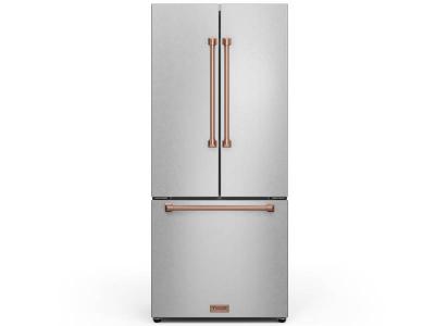 30" ThorKitchen Gordon Ramsay Series 17.7 Cu Ft French Door Refrigerator - RF3017FFD99-RSG