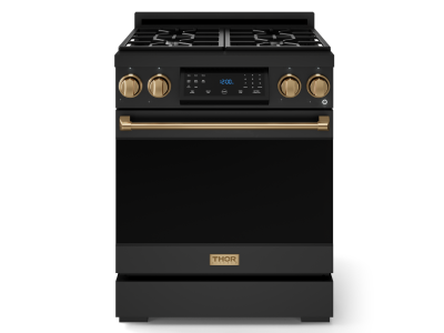 ThorKitchen GR Series Professional LP Range with Tilt Panel Touch Control in Matte Black/Bronze - RSG30BLP-BRZ