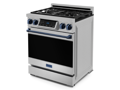 Thorkitchen GR Series Professional LP Range with Tilt Panel Touch Control in Stainless Steel/Blue - RSG30LP-BLU