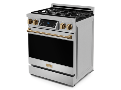 Thorkitchen GR Series Professional LP Range with Tilt Panel Touch Control in Stainless Steel/Bronze - RSG30LP-BRZ