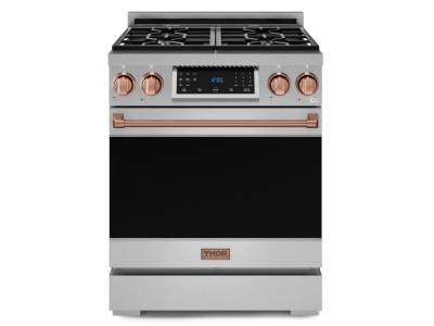 Thorkitchen GR Series Professional LP Range with Tilt Panel Touch Control in Stainless Steel/Rose Gold - RSG30LP-RSG