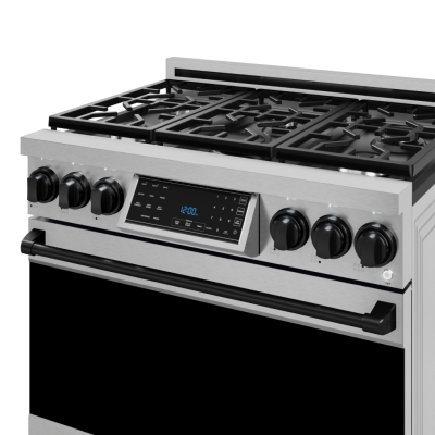 36" ThorKitchen Gordon Ramsay Series Professional Liquid Propane Range - RSG36LP-BLK